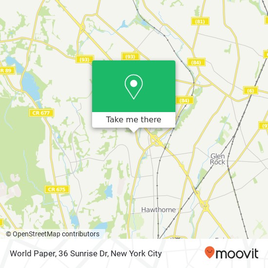 Mapa de World Paper, 36 Sunrise Dr