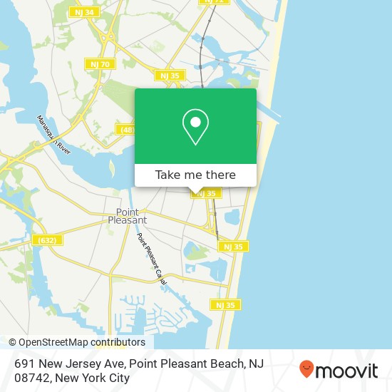 691 New Jersey Ave, Point Pleasant Beach, NJ 08742 map