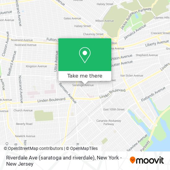 Riverdale Ave (saratoga and riverdale) map