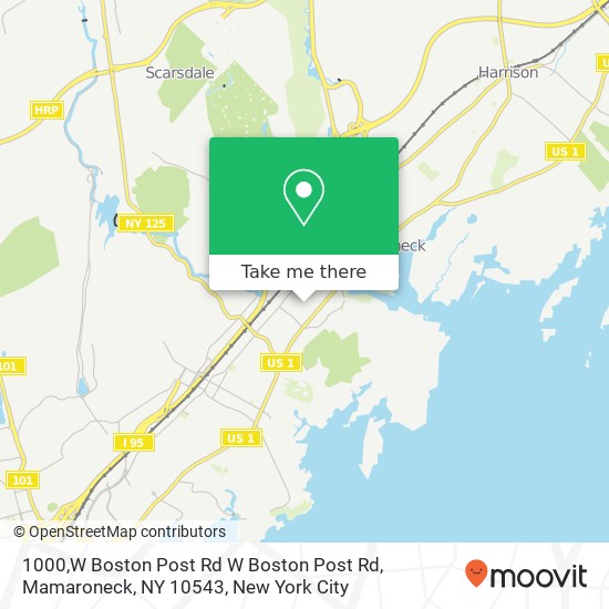 Mapa de 1000,W Boston Post Rd W Boston Post Rd, Mamaroneck, NY 10543