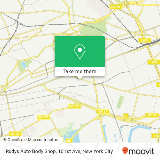 Rudys Auto Body Shop, 101st Ave map