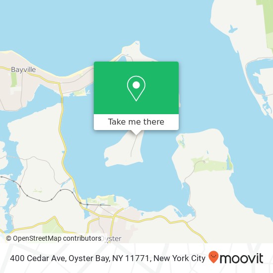 400 Cedar Ave, Oyster Bay, NY 11771 map