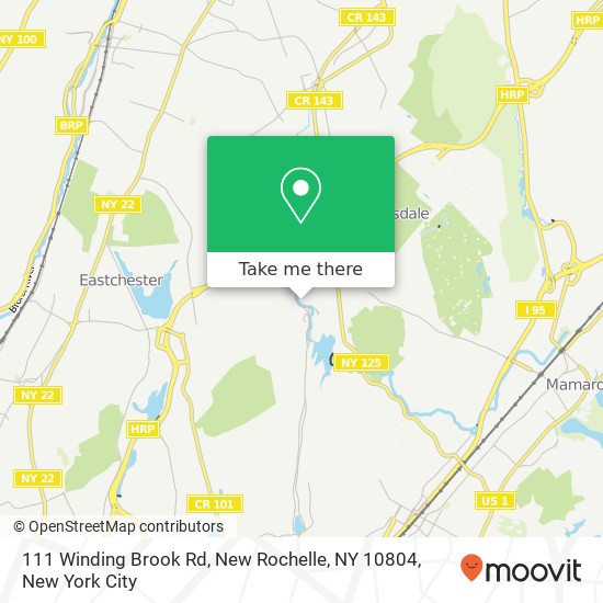 111 Winding Brook Rd, New Rochelle, NY 10804 map