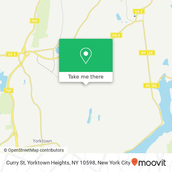 Mapa de Curry St, Yorktown Heights, NY 10598