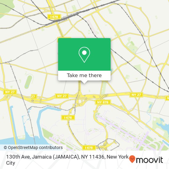 Mapa de 130th Ave, Jamaica (JAMAICA), NY 11436