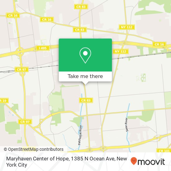 Maryhaven Center of Hope, 1385 N Ocean Ave map