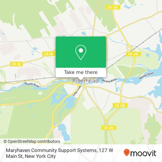 Mapa de Maryhaven Community Support Systems, 127 W Main St