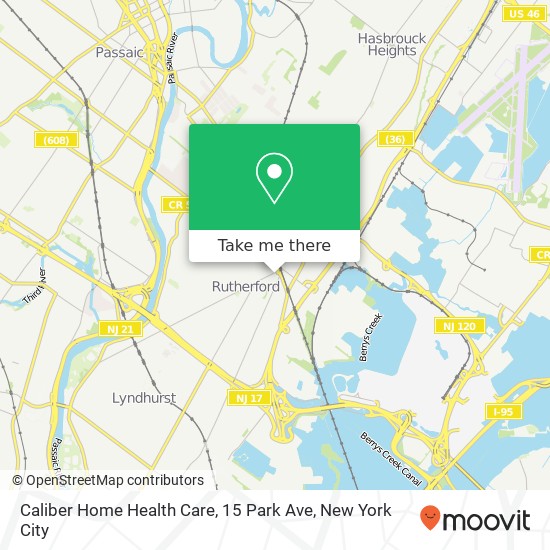 Caliber Home Health Care, 15 Park Ave map