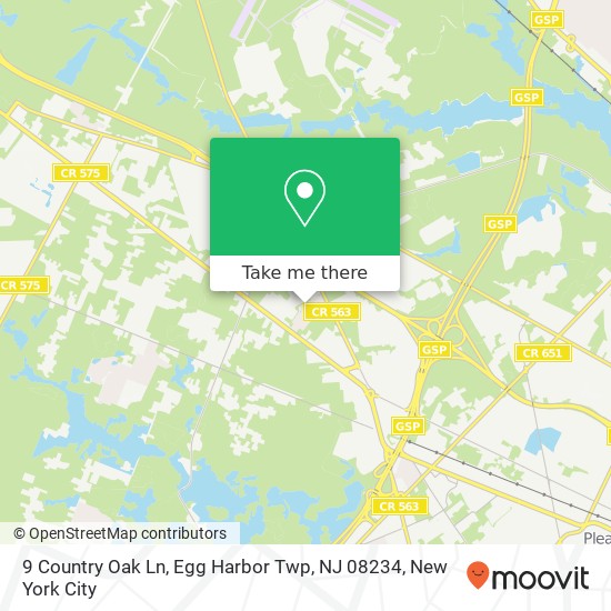 9 Country Oak Ln, Egg Harbor Twp, NJ 08234 map