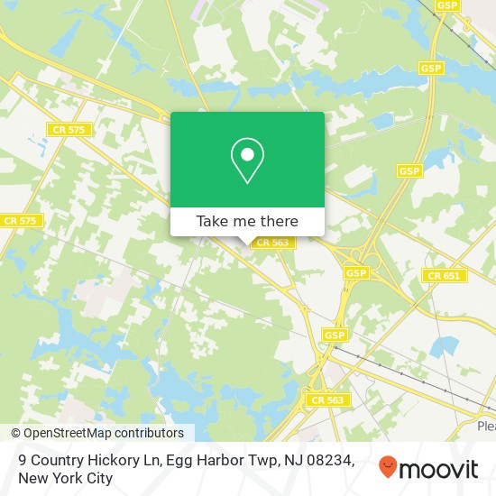 9 Country Hickory Ln, Egg Harbor Twp, NJ 08234 map