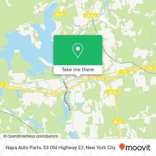 Mapa de Napa Auto Parts, 53 Old Highway 22