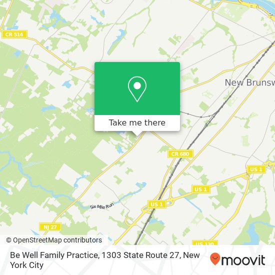 Be Well Family Practice, 1303 State Route 27 map