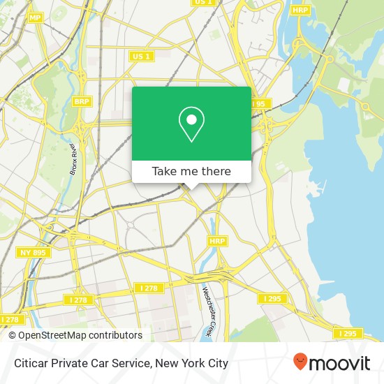 Citicar Private Car Service map