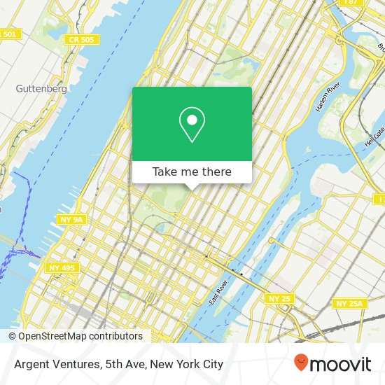 Argent Ventures, 5th Ave map