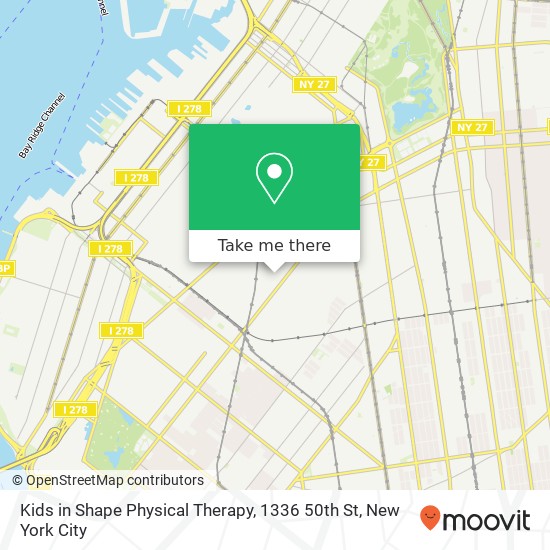 Mapa de Kids in Shape Physical Therapy, 1336 50th St