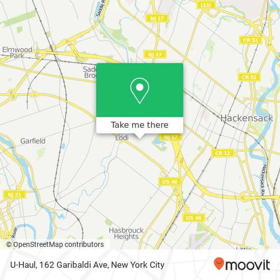 Mapa de U-Haul, 162 Garibaldi Ave