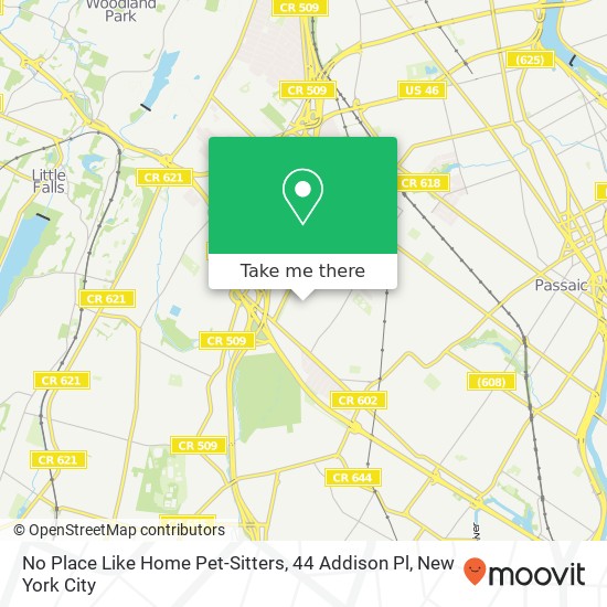 Mapa de No Place Like Home Pet-Sitters, 44 Addison Pl