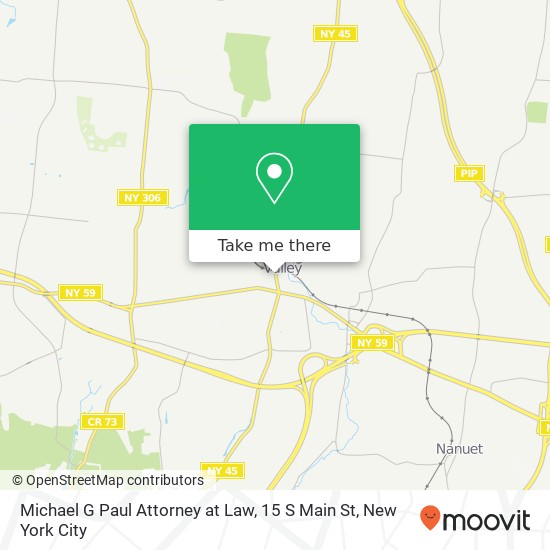 Mapa de Michael G Paul Attorney at Law, 15 S Main St