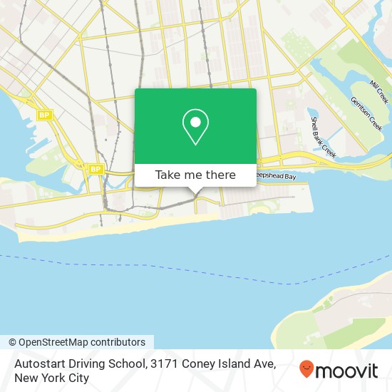 Autostart Driving School, 3171 Coney Island Ave map