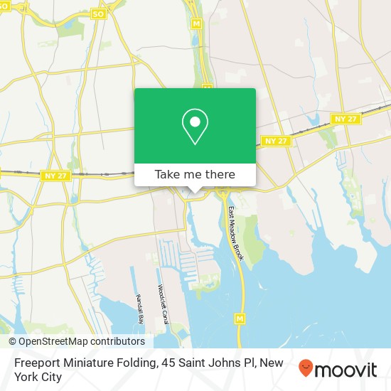 Freeport Miniature Folding, 45 Saint Johns Pl map