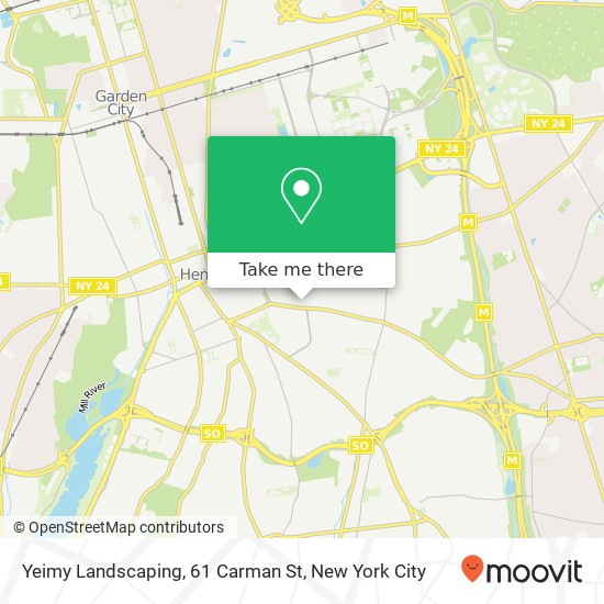 Mapa de Yeimy Landscaping, 61 Carman St