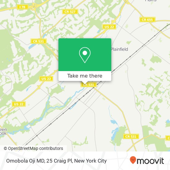 Mapa de Omobola Oji MD, 25 Craig Pl