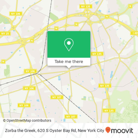 Zorba the Greek, 620 S Oyster Bay Rd map