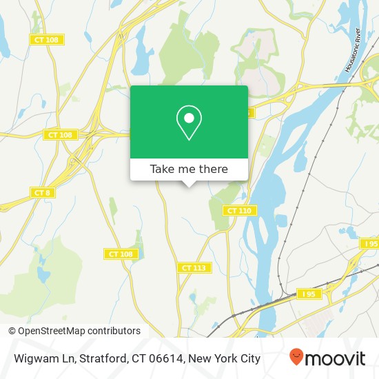 Mapa de Wigwam Ln, Stratford, CT 06614