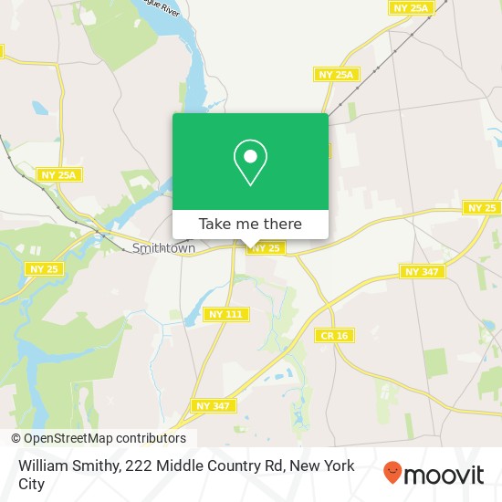 Mapa de William Smithy, 222 Middle Country Rd