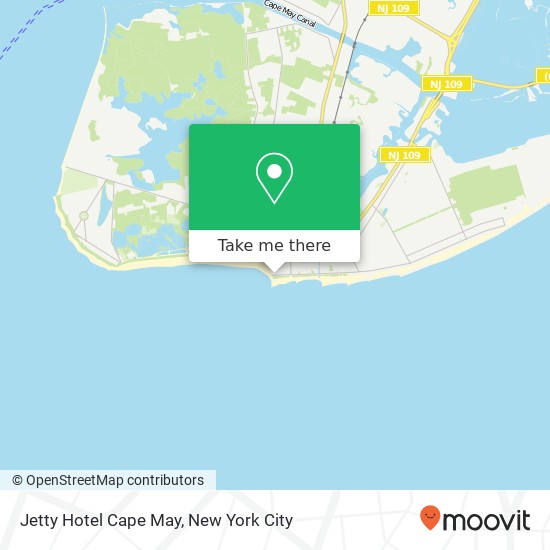 Jetty Hotel Cape May map