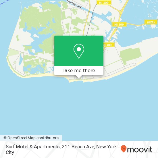 Surf Motel & Apartments, 211 Beach Ave map