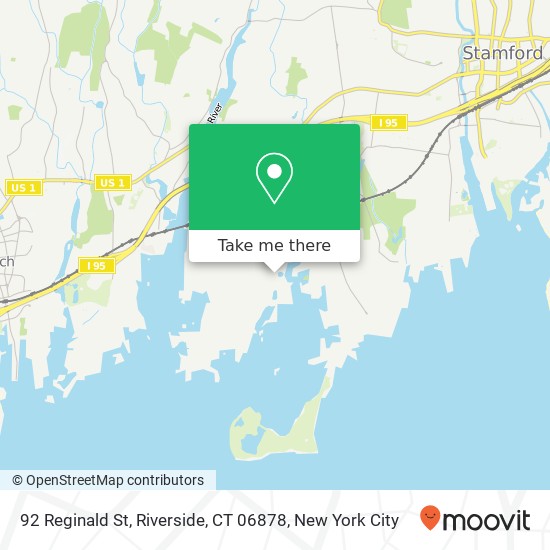 Mapa de 92 Reginald St, Riverside, CT 06878