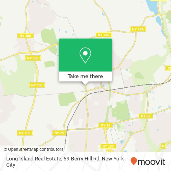 Long Island Real Estate, 69 Berry Hill Rd map