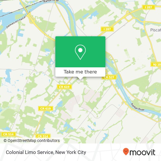 Colonial Limo Service map