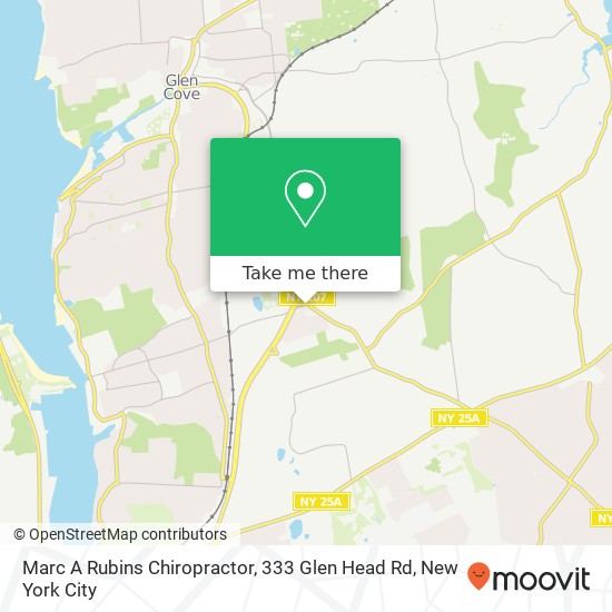 Mapa de Marc A Rubins Chiropractor, 333 Glen Head Rd