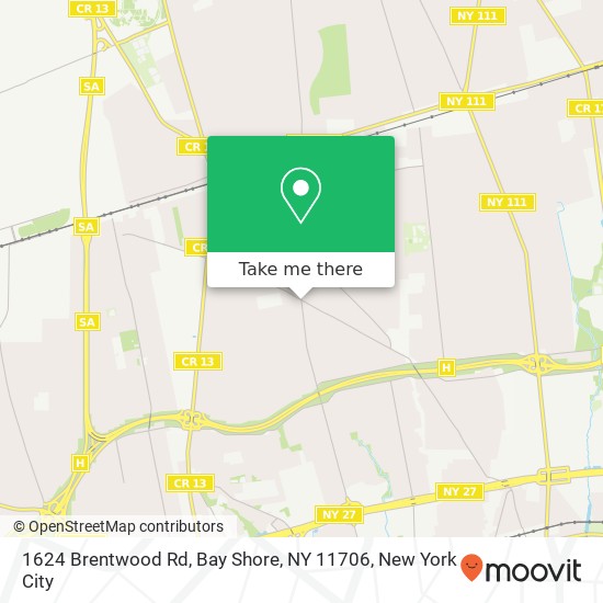 1624 Brentwood Rd, Bay Shore, NY 11706 map