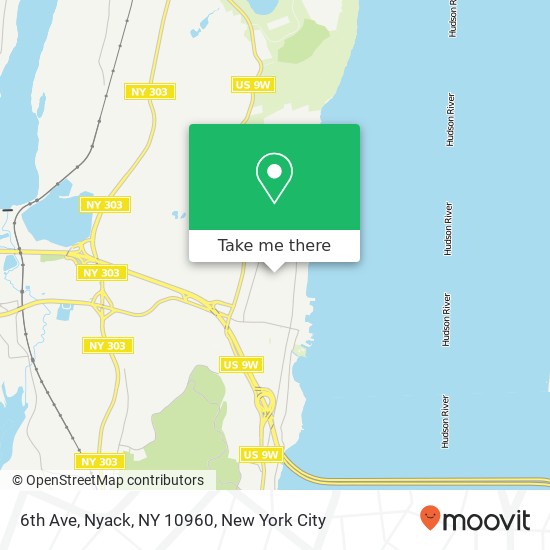 Mapa de 6th Ave, Nyack, NY 10960