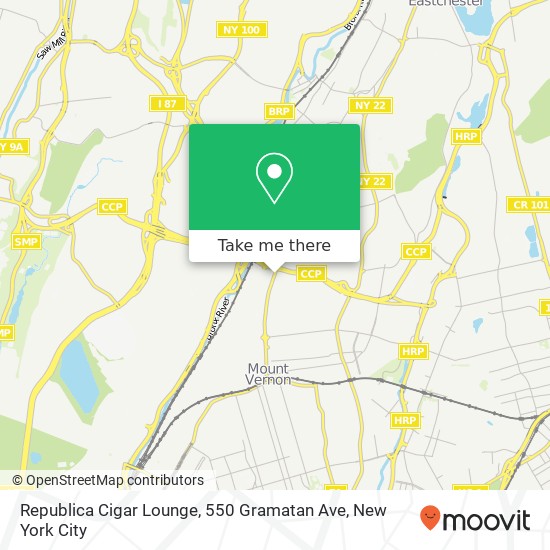 Republica Cigar Lounge, 550 Gramatan Ave map