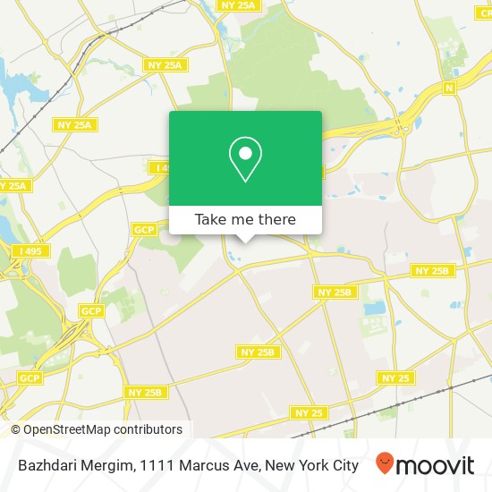 Mapa de Bazhdari Mergim, 1111 Marcus Ave