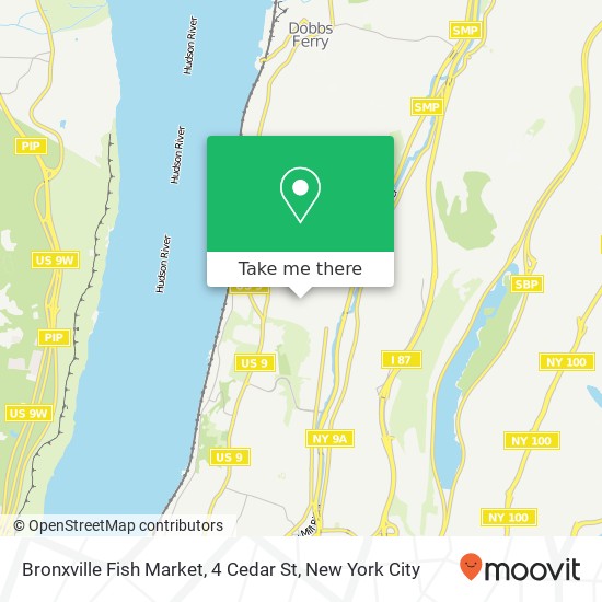 Mapa de Bronxville Fish Market, 4 Cedar St