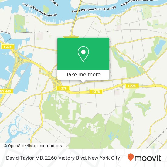 Mapa de David Taylor MD, 2260 Victory Blvd