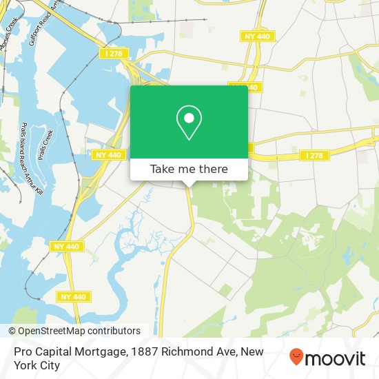 Mapa de Pro Capital Mortgage, 1887 Richmond Ave