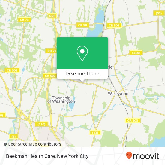 Beekman Health Care map