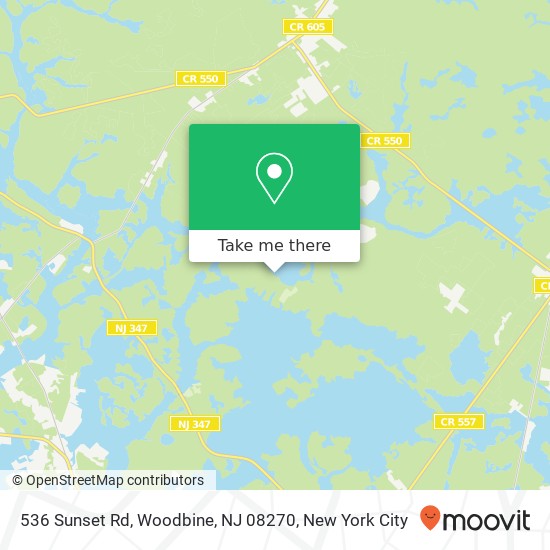 536 Sunset Rd, Woodbine, NJ 08270 map
