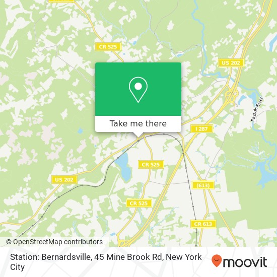 Station: Bernardsville, 45 Mine Brook Rd map