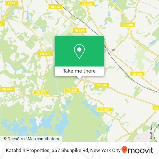 Mapa de Katahdin Properties, 667 Shunpike Rd