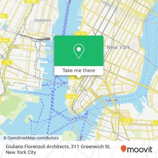 Giuliano Fiorenzoli Architects, 311 Greenwich St map