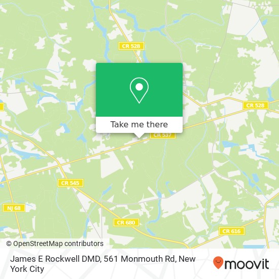 James E Rockwell DMD, 561 Monmouth Rd map