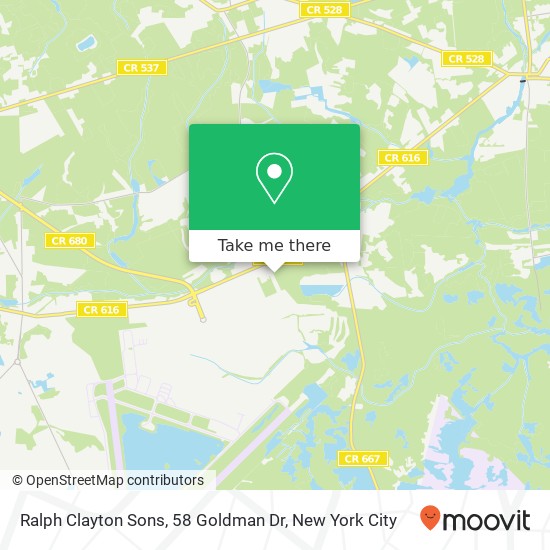 Mapa de Ralph Clayton Sons, 58 Goldman Dr