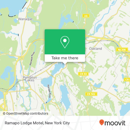 Mapa de Ramapo Lodge Motel